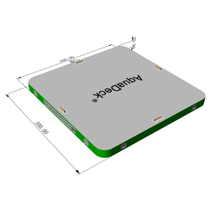 AquaDeck Inflatable Play Dock with Roller Bag & Pump - Image 11