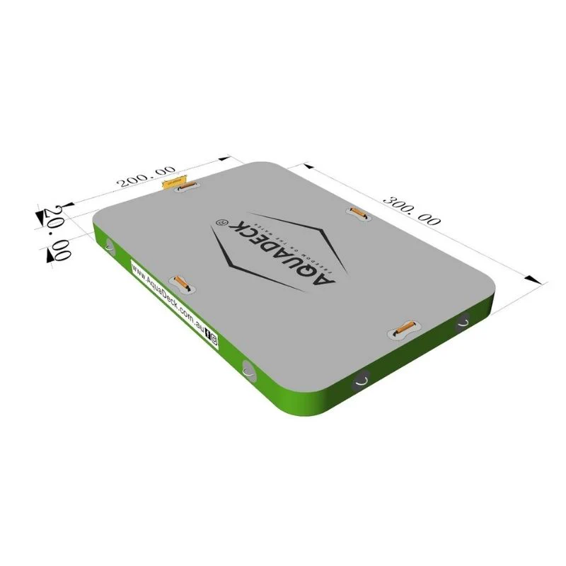 AquaDeck Inflatable Play Dock with Roller Bag & Pump - Image 5