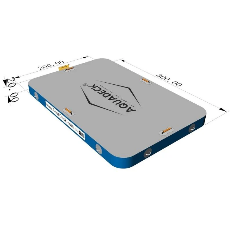 AquaDeck Inflatable Play Dock with Roller Bag & Pump - Image 6