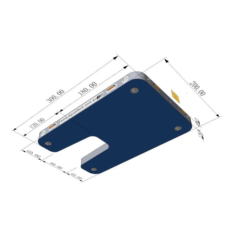 AquaDeck Inflatable U-Shaped Pontoon for Outboard Boats with Roller Bag & Pump - Image 6