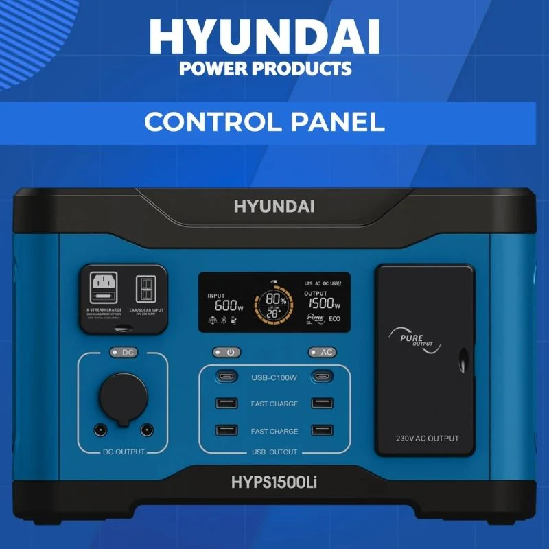 Hyundai HYPS1500 Portable Power Station - Image 4