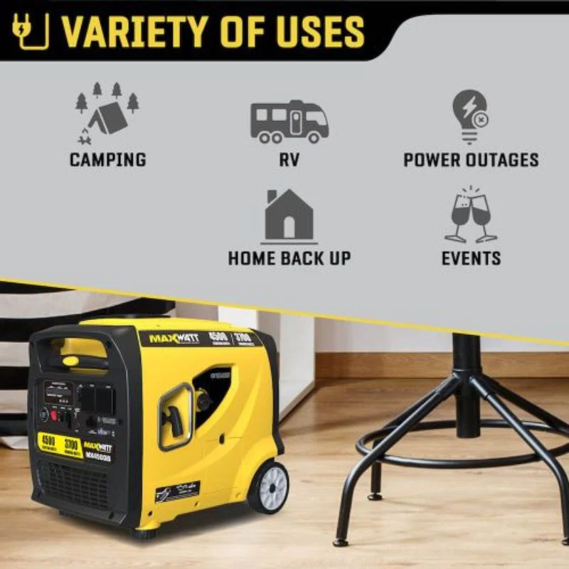 Maxwatt 4500W Pure Sine Inverter Generator Mx4500Is - Image 4